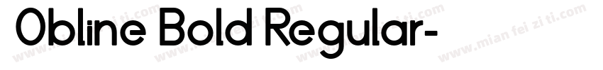  Obline Bold Regular字体转换